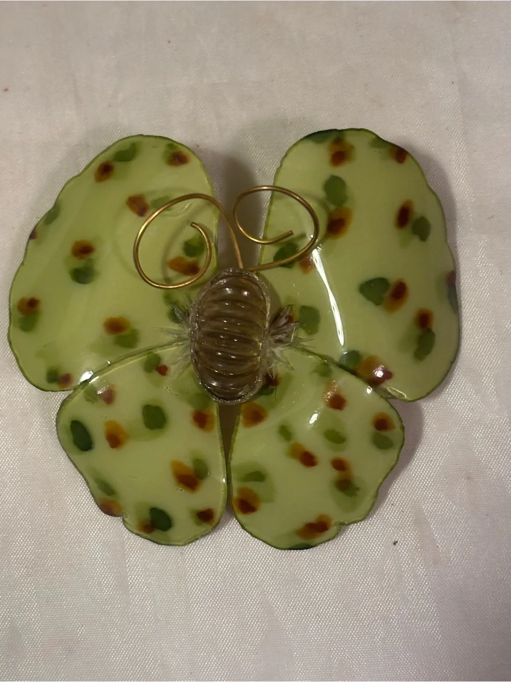 Vg Fabrice Paris Resin Butterfly Brooch